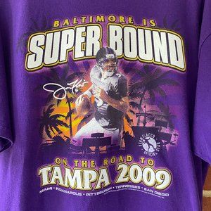 Vintage Ravens Super Bowl Flacco T-Shirt